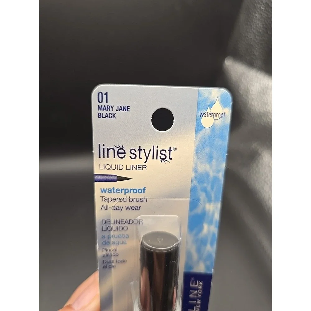 NOS Maybelline line stylist Waterproof Liquid Eye Eyeliner-01 MARY JANE BLACK